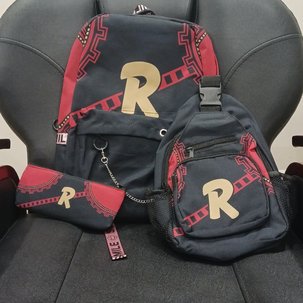 My Hero Academia Kids Kirishima Red Riot Backpack Black Yellow Burgundy